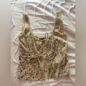 MOTEL ROCKS esau tie-front cami